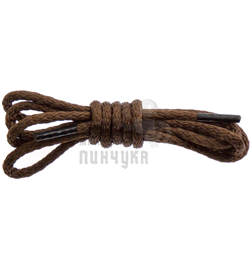 Шнурки круглые без наполнителя (тип 0), 70 см, цв.коричневый