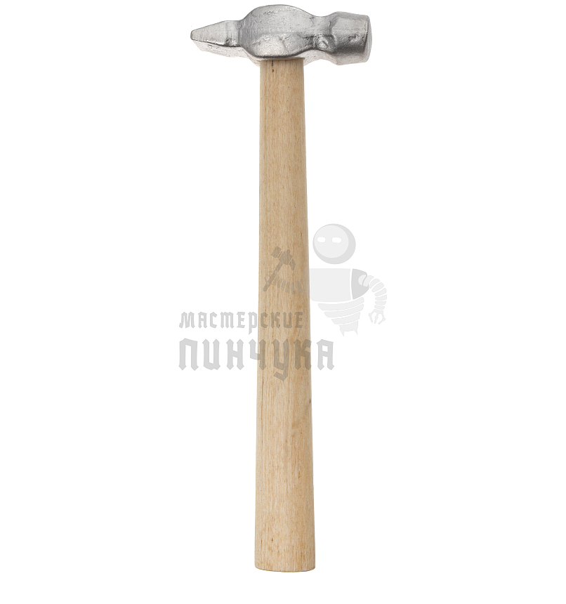 Молоток слесарный, 200 г, круглый боек, деревянная рукоятка Россия