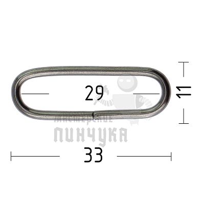 Рамка универсальная 30х8х2мм (толщ. 2мм), цв.т/хром