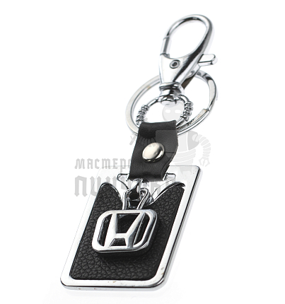 Авто карабин с кольцом для ключей HONDA (рифленая)