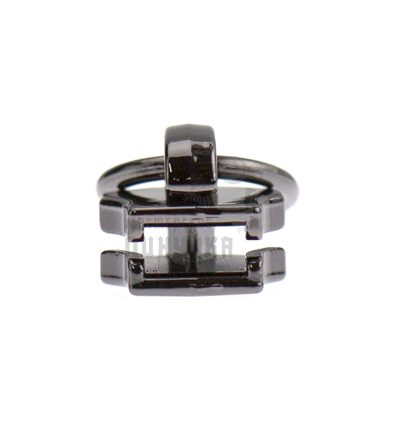 Бегунок сумочный Т5 "JX" (0157), металл, темная гальваника