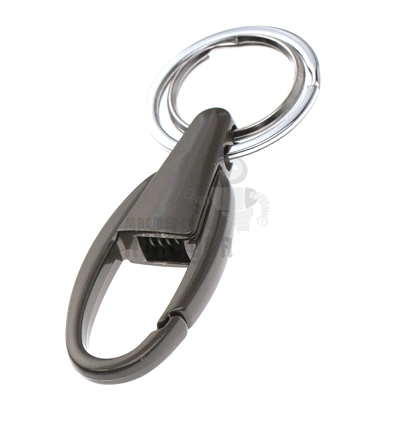 Карабин овальный с двумя кольцами для ключей