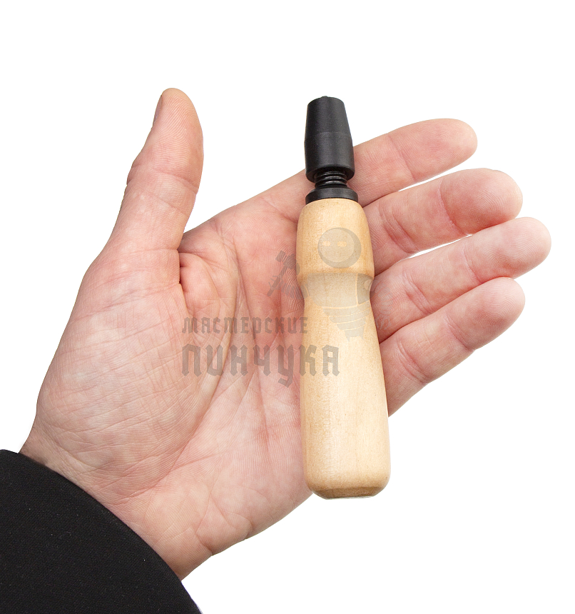 Ручка цанговая деревянная, 9см