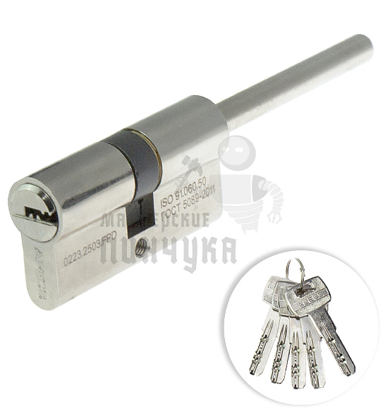 Цилиндровый механизм Apecs SM-60(30S/30)-S/65-NI