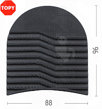 Набойки Topy  Serac, р-р 172, цв.чёрный (9) - Чертеж