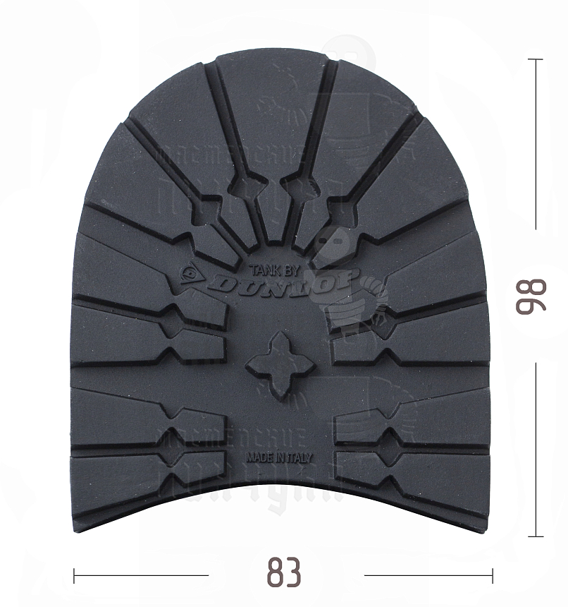 Набойка "Dunlop Tank" р.43-44, цв. черный, 8мм