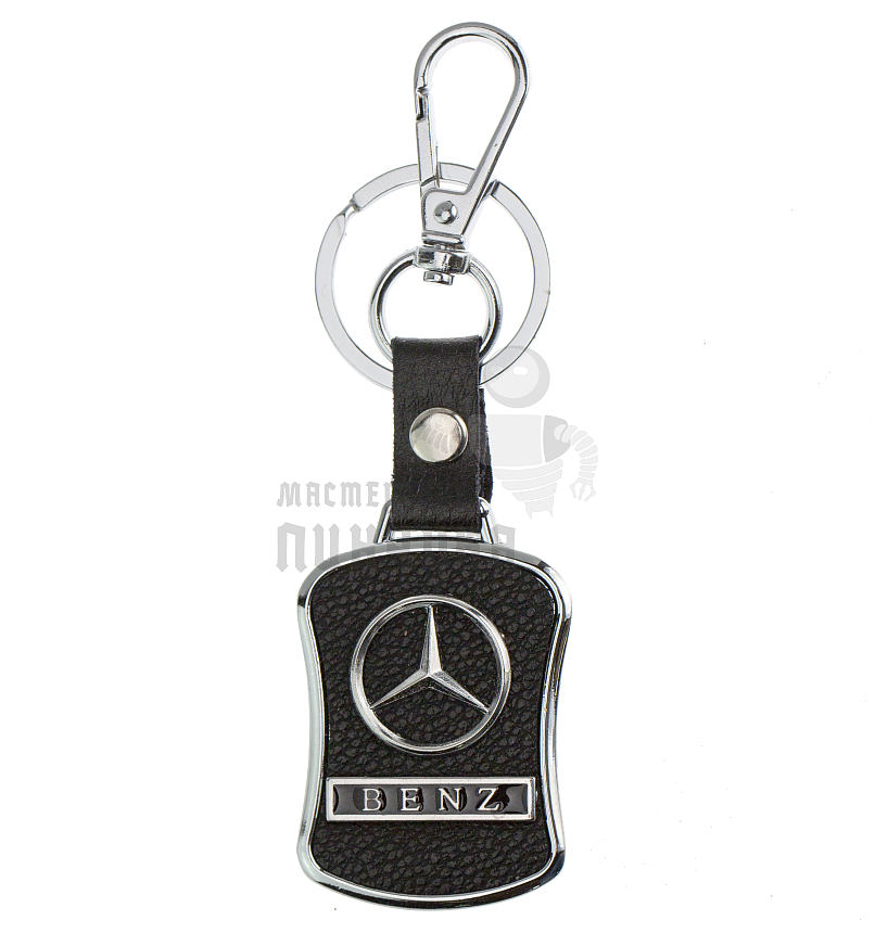 Авто карабин с кольцом для ключей MERCEDES-BENZ Экокожа