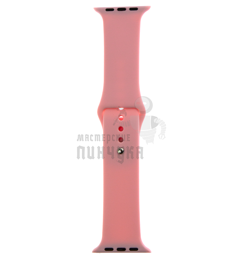 Ремешок cиликоновый для смарт часов диагональю 42/44/45/46/49мм/L (Розовый)