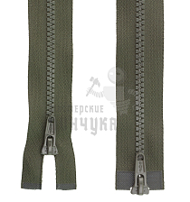 Молния Трактор "JUDSON", 80см, Тип-5, разъёмная двухзамковая, цв.хаки (516) - Чертеж
