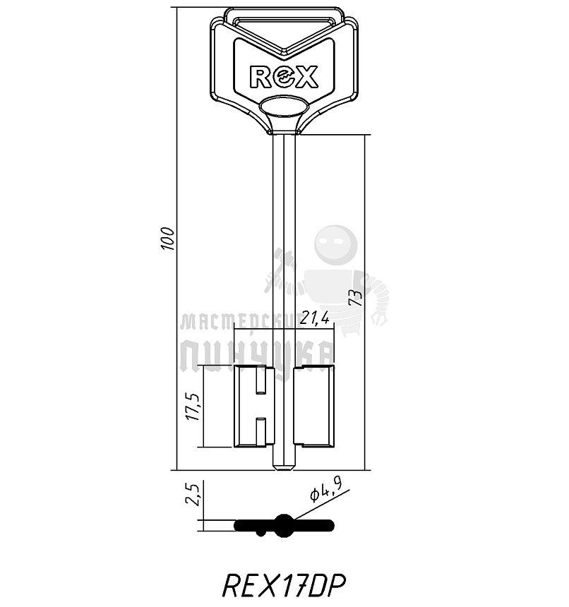 REX17DP жёлтый