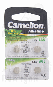 Батарейка  Camelion G5  BL10 часовая (AG5/393A/LR754/193) (10 / 100 / 3600) - Чертеж