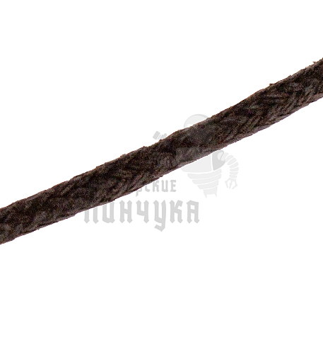 Шнурки круглые (тип 0) хлопчатобумажные с пропиткой, 70 см, цв.коричневый