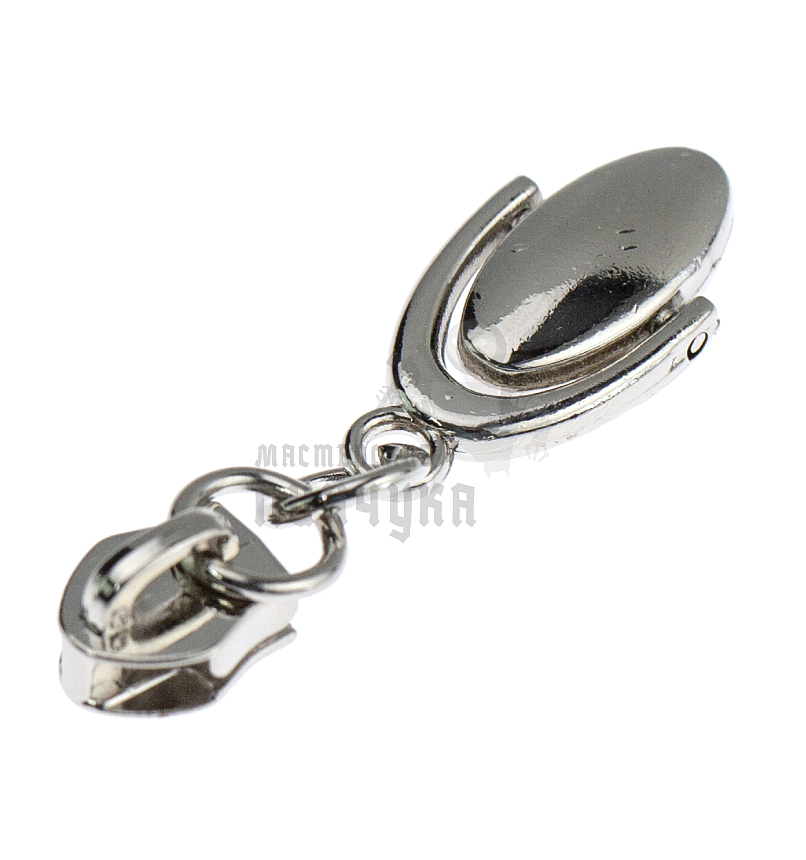 Бегунок для спиральной молнии, тип 5, сумочный N6 цв.никель