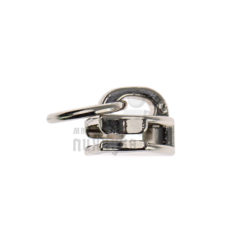 Бегунок сумочный Т7 "JX" (0157), нейлон, светлая гальваника