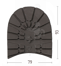 Набойка "Dunlop Tank" р.41-42, цв.коричневый, 8мм - Чертеж