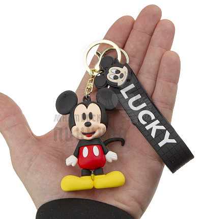 Брелок для ключей "Микки Маус LUCKY" + карабин