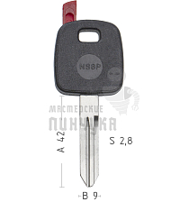 T00NS8P TP00DAT-15P2 NSN14T0 а/пласт.с мест.п/чип NISSAN - Чертеж