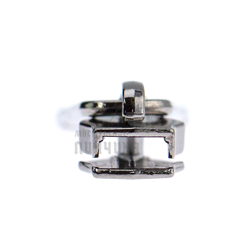 Бегунок для спиральной молнии, тип 5, сумочный N1 цв. никель темн.