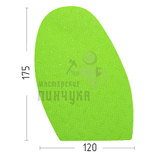 Профилактика форм."Cobby" т.1,0мм св-зеленый(14) - Чертеж
