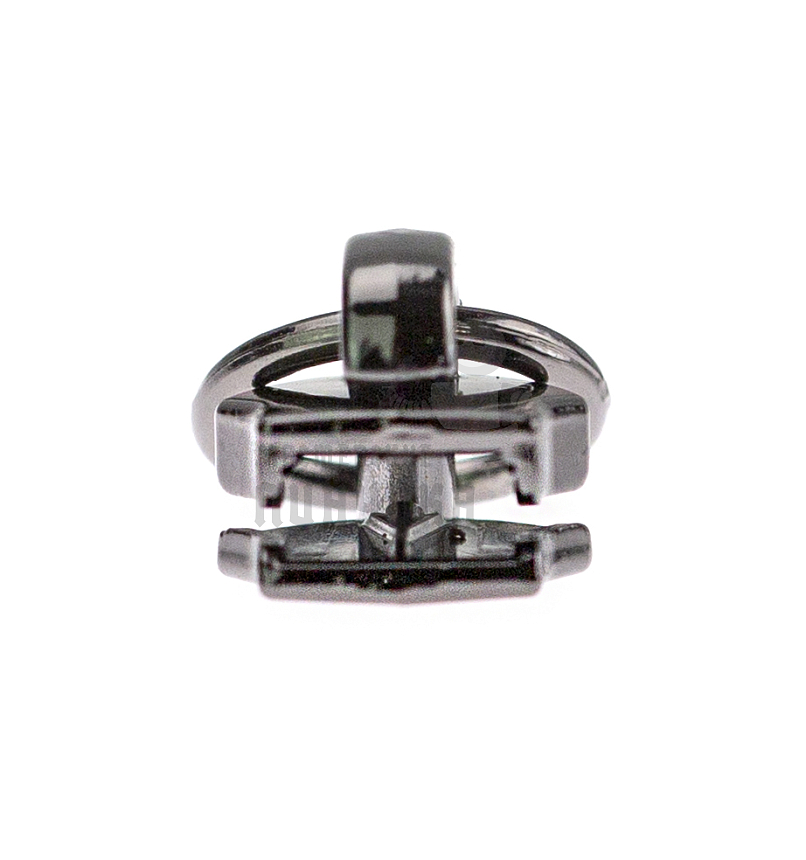 Бегунок сумочный Т7 "JX" (0157), нейлон, темная гальваника