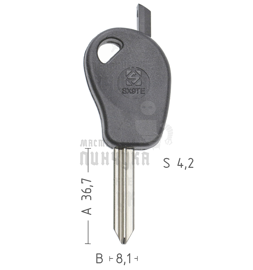 T00SM7P TP00SIX-3.P3 SX9T0 а/пласт.с мест.п/чип CITROEN/FIAT