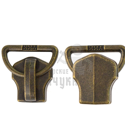 Бегунок "Металл", Т-5, сумочный, YKK DFD12, цв.антик - Чертеж