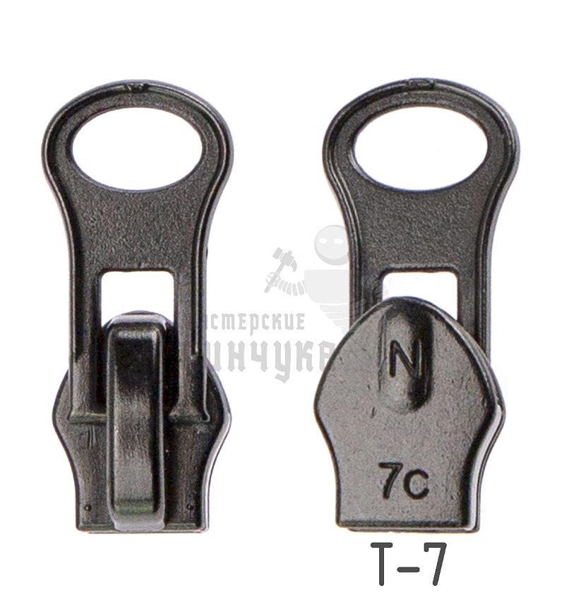 Бегунок Т7 "Judson" для спорт.одежды, гальваника матовая