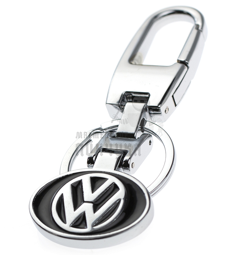 Авто карабин с кольцом для ключей VOLKSWAGEN