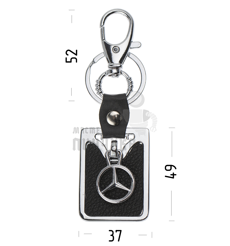 Авто карабин с кольцом для ключей MERCEDES