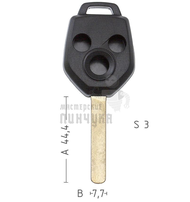 Корпус ключа SUB-2.P DAT17 SUB1P175 3 кнопки КНР  SUBARU