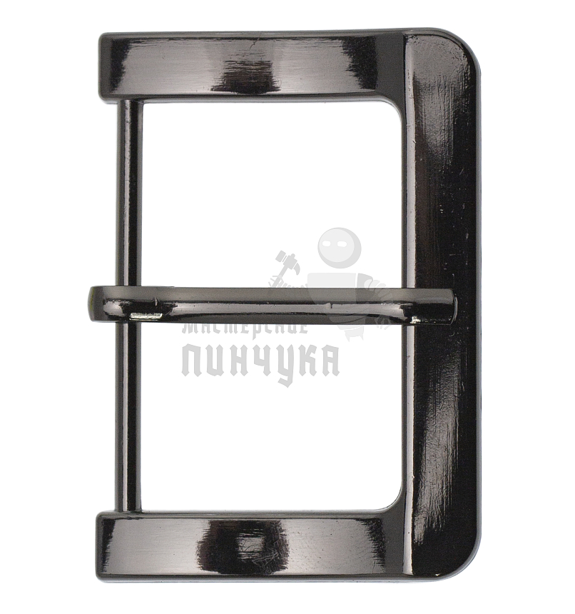 Пряжка металлическая ременная 40мм цв никель темный.