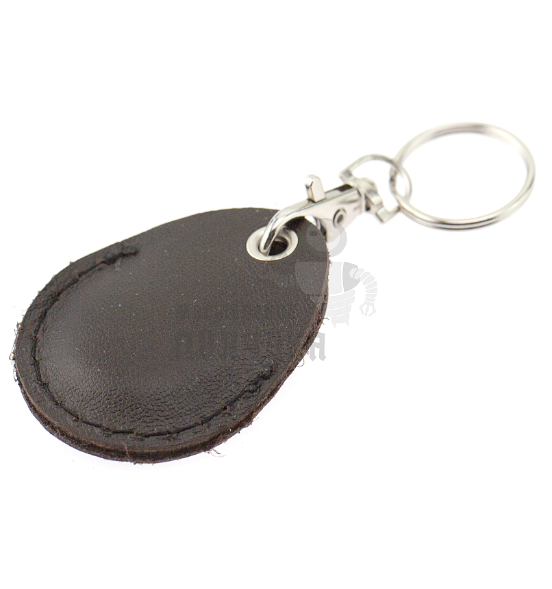 Чехол брелок «Капелька» с карабином, цв.коричневый 