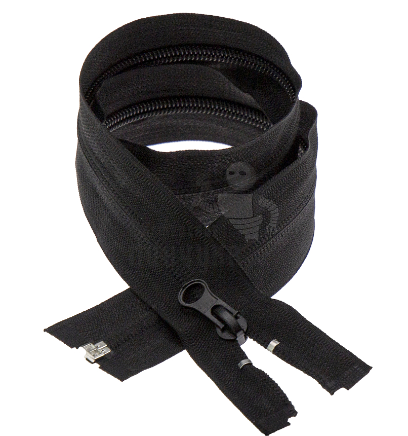 Молния спиральная (витая) тип 5 60см разъем цв 322 черный груша РЕВЕРС