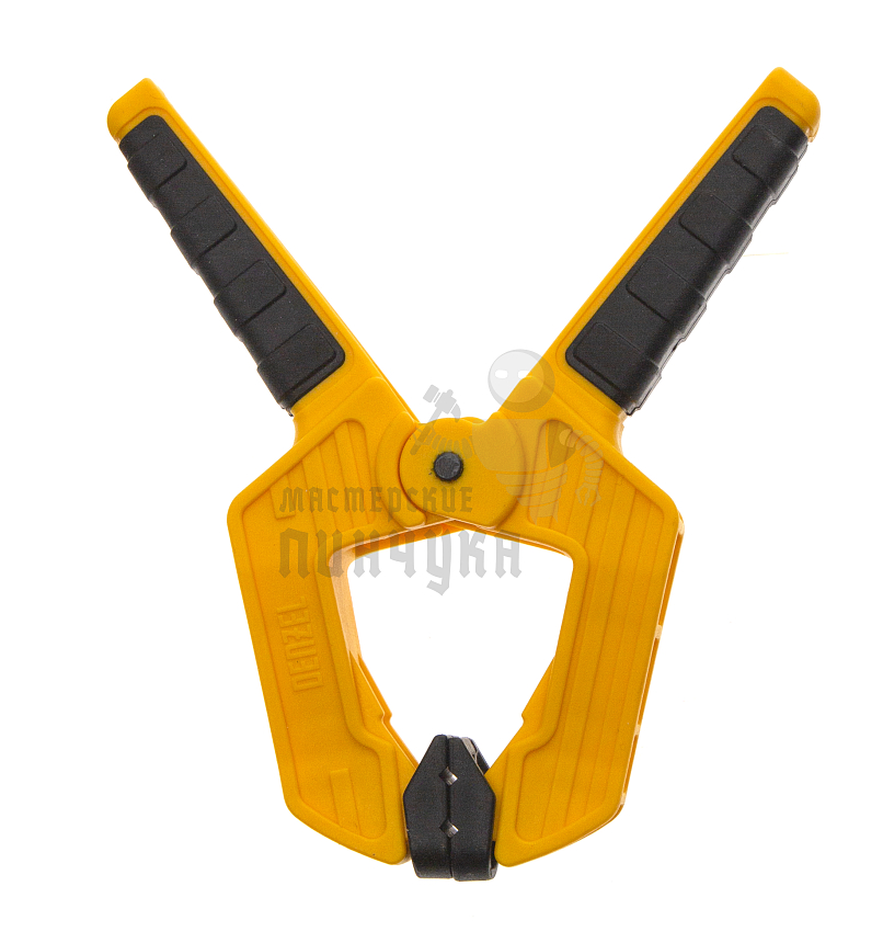 Струбцина клещеобразная, усиленная 50 х 35 мм, двухкомпонентные рукоятки Denzel