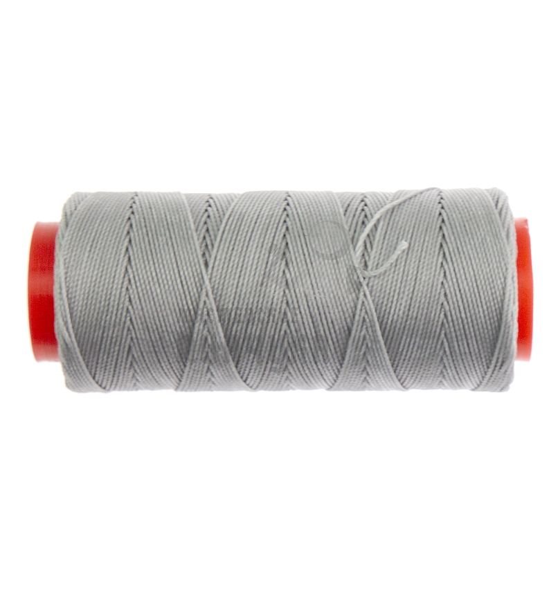 Нитки прошив.вощеные 100D/3-100м,серебристо-серый круглые 1,0 мм Китай