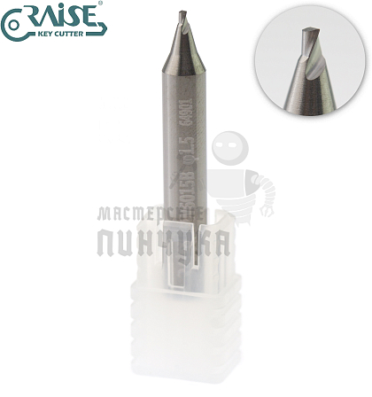 Вертик.фреза RAISE BW6015B ф1,5мм CARBIDE (ф1.5Х6Х40)								 - Чертеж