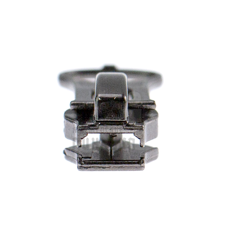 Бегунок для спиральной молнии, тип 5, автомат Груша, цв.темный никель