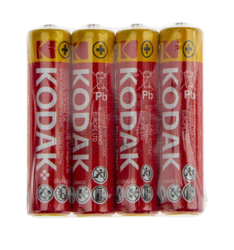 Батарейка KODAK R03 Super Heavy Duty AAA Shrink 4 (4/40/200)