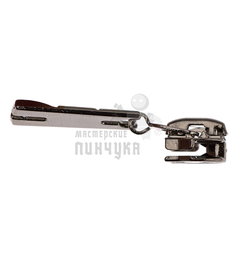 Бегунок для спиральной молнии, тип 5, автомат, цв. никель темн. 16-3