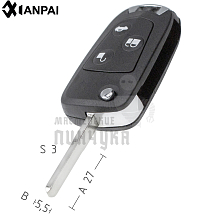 Выкидной ключ HF65P  FO-24P  HU101P	КНР - Чертеж