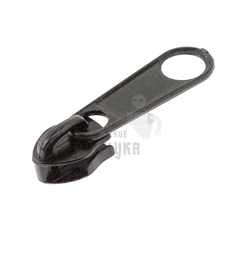 Бегунок для спиральной молнии, тип 7, галант цв.черный 322