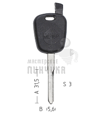 T00HF38P TP00ME-16P а/пласт.с мест.п/чип Mercedes - Чертеж
