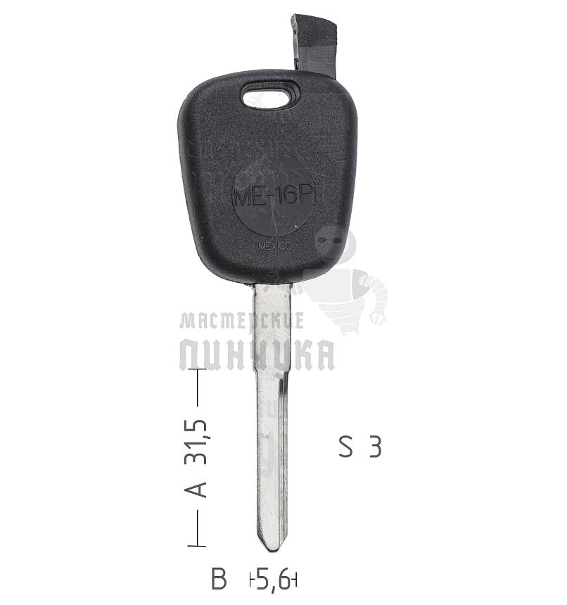 T00HF38P TP00ME-16P а/пласт.с мест.п/чип Mercedes