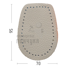 Подпяточник из экокожи, р-р 35-40, цв.белый - Чертеж
