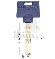 Mul-T-Lock: Профиль 223s Plus Original "INTERACTIVE" - Чертеж