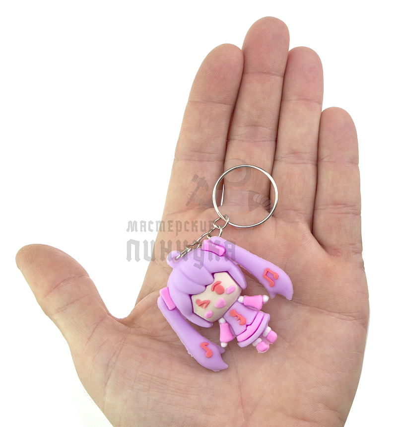 Брелок для ключей "Мику Хацунэ" цв. фиолетовый