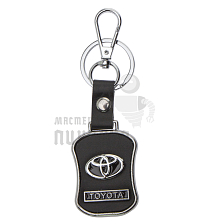 Авто карабин с кольцом для ключей TOYOTA (2) Экокожа (гладкая) - Чертеж