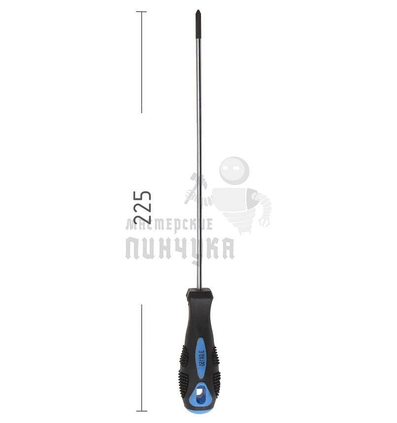 Отвертка крестовая 0х150мм CrV арт 0235 "Люкс"