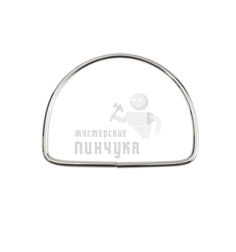 Ручка для сумки, полукольцо, цв.никель