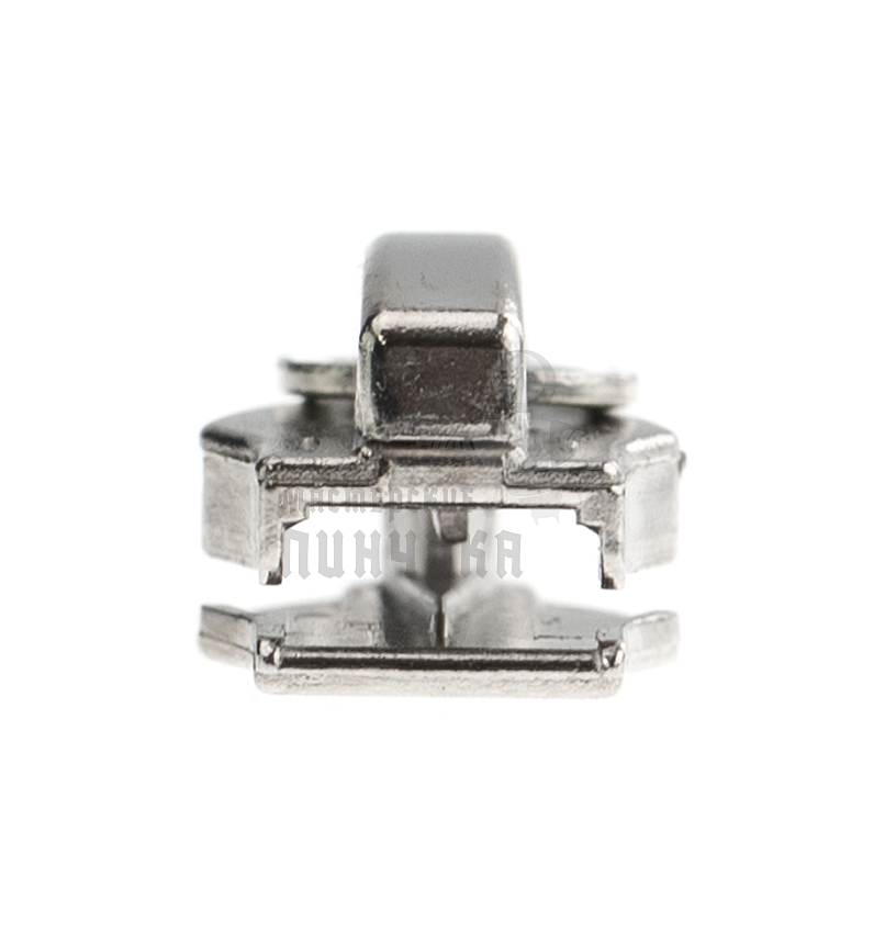 Бегунок для спиральной молнии, тип 7, автомат, цв. серебро